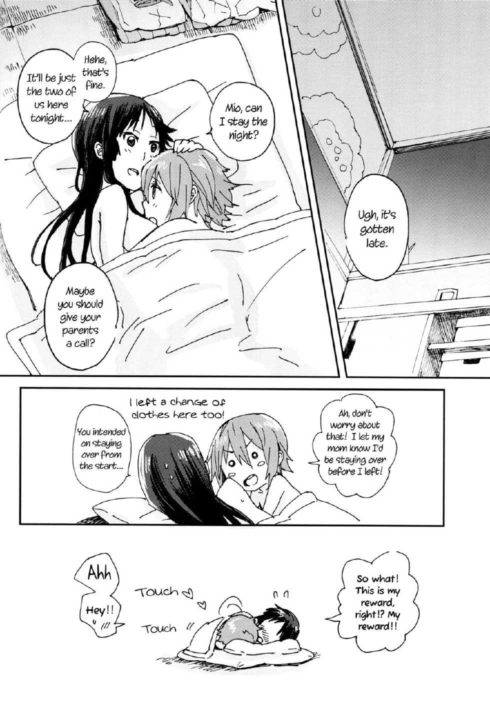 (C83) [Super Sentou, The Shakya (Fukutarou, Oke)] Gekkan Otona no RitsuMio Zoukangou | Monthly RitsuMio for Adults - Special Edition (K-On!) [English] [Yuri-ism] - Page 19