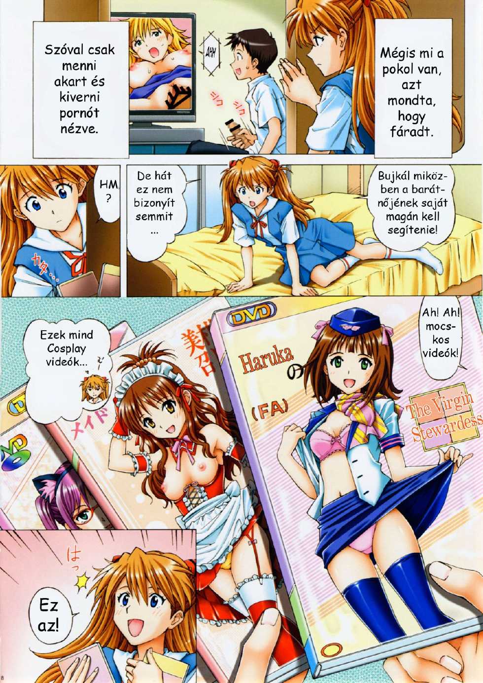 [Shimekiri Sanpunmae (Tukimi Daifuku)] Ecchi na Cosplay Asuka o Meshiagare (Neon Genesis Evangelion) [Hungarian] [Logen] - Page 6