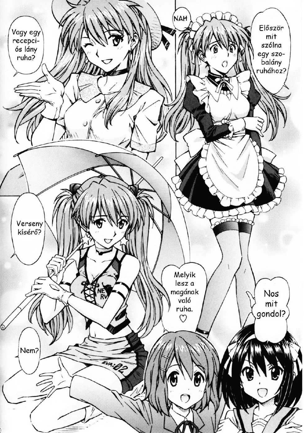 [Shimekiri Sanpunmae (Tukimi Daifuku)] Ecchi na Cosplay Asuka o Meshiagare (Neon Genesis Evangelion) [Hungarian] [Logen] - Page 8