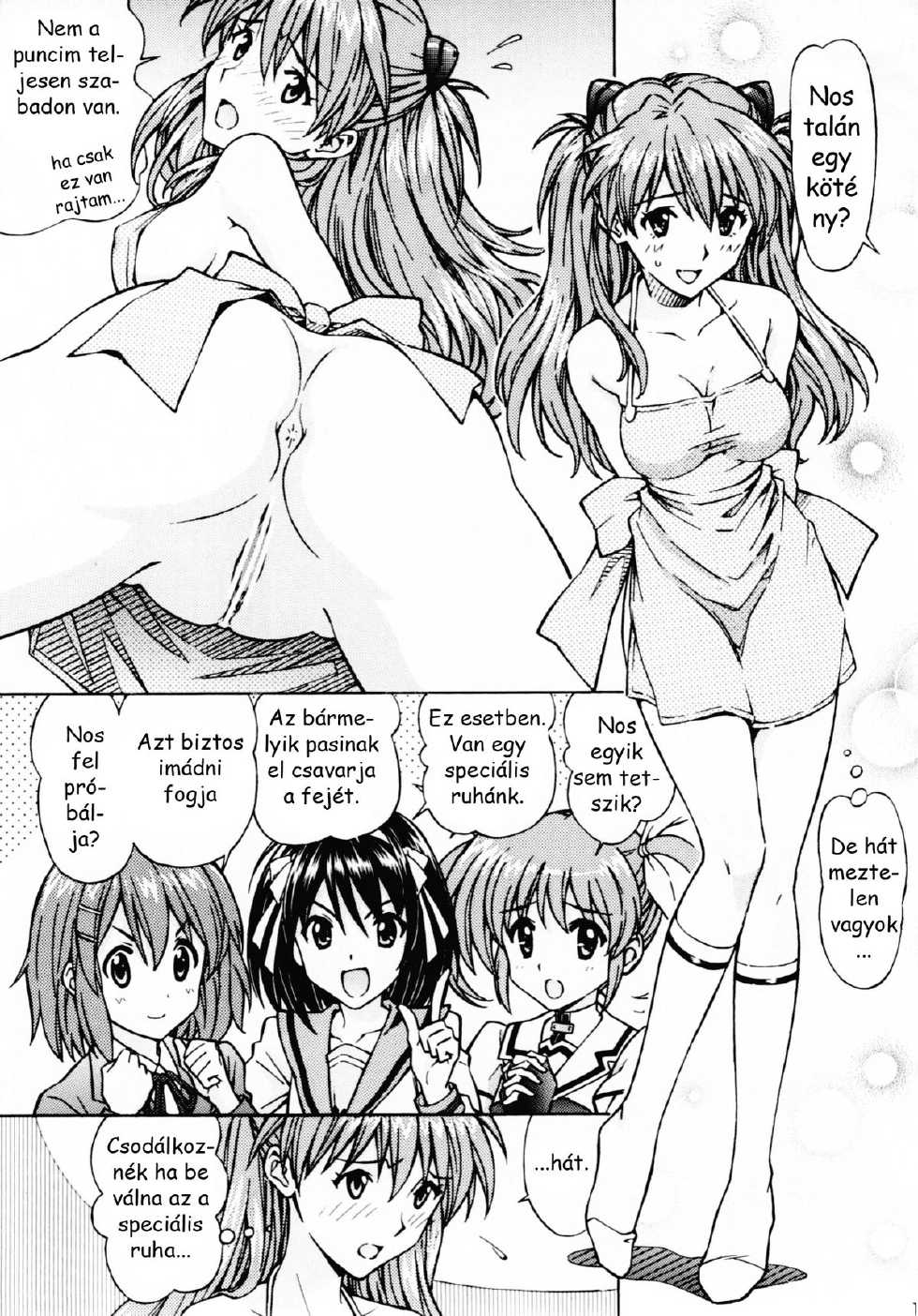 [Shimekiri Sanpunmae (Tukimi Daifuku)] Ecchi na Cosplay Asuka o Meshiagare (Neon Genesis Evangelion) [Hungarian] [Logen] - Page 9