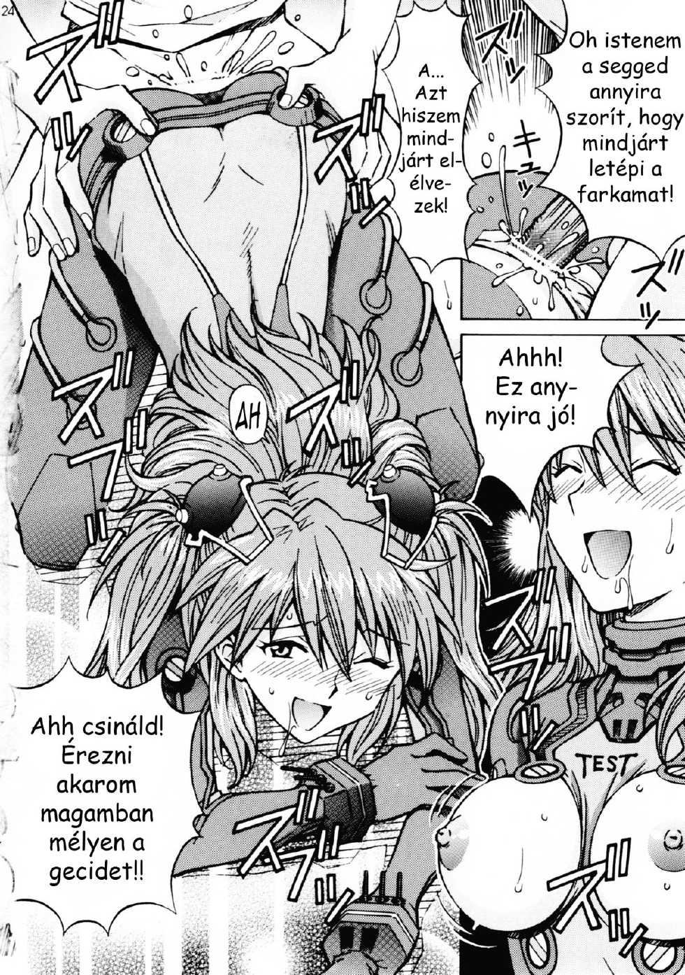 [Shimekiri Sanpunmae (Tukimi Daifuku)] Ecchi na Cosplay Asuka o Meshiagare (Neon Genesis Evangelion) [Hungarian] [Logen] - Page 22