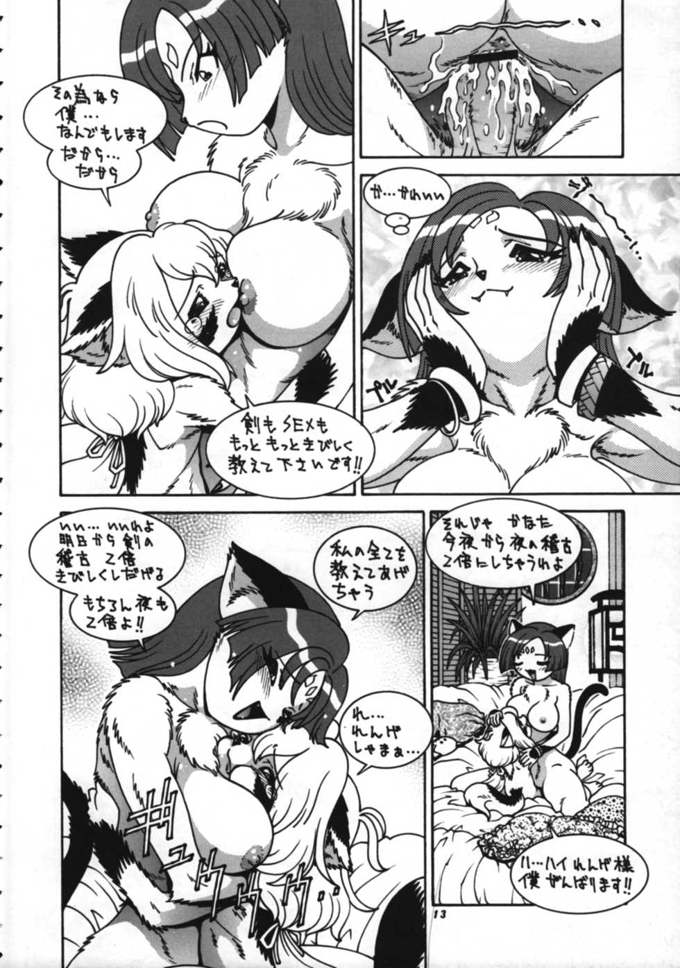 (C55) [TEAM SHUFFLE (Various)] Kemono no Sho Go - Book of The Beast 5 - Page 12