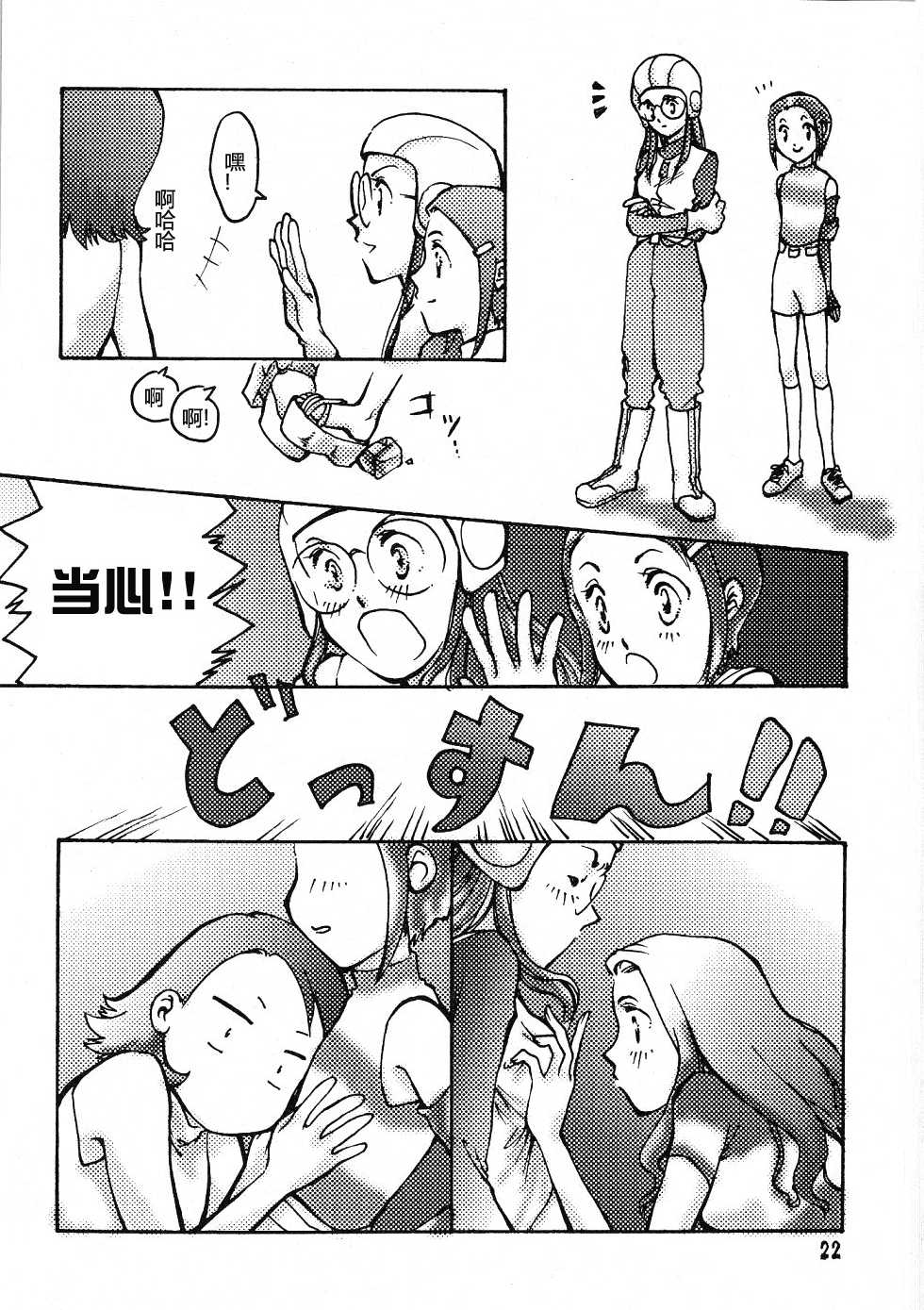 (C58) [Natsumoto Shoubou (Natsumoto Masato)] Ponchi Giga (Digimon) [Chinese] [冬乳汉化] - Page 21