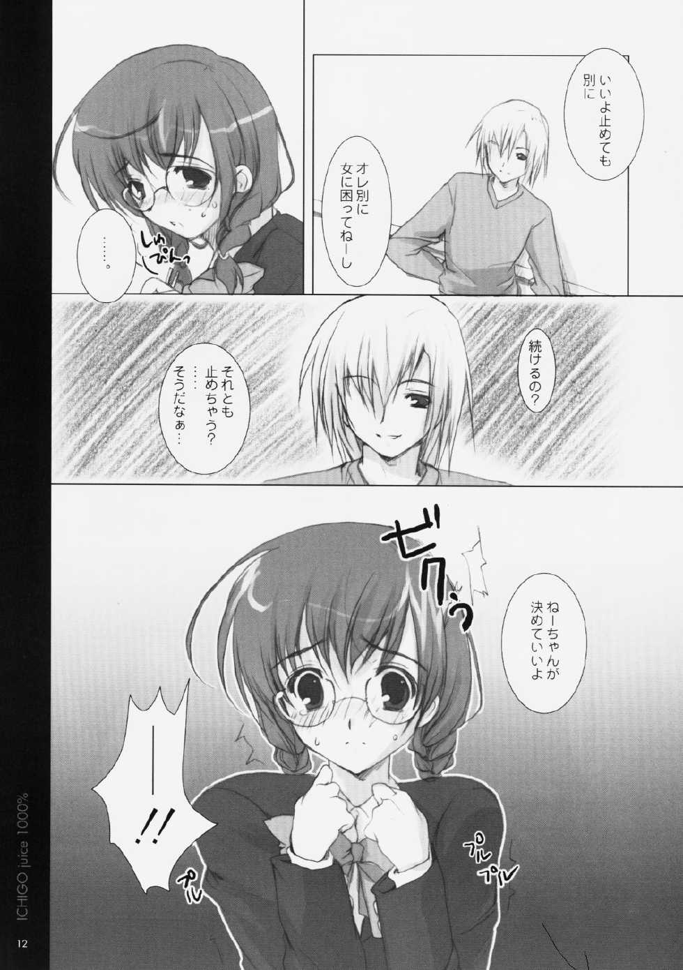 (D-Summit 02) [PINK CHUCHU (Mikeou)] Ichigo Kajuu 1000% (Ichigo 100%) - Page 13