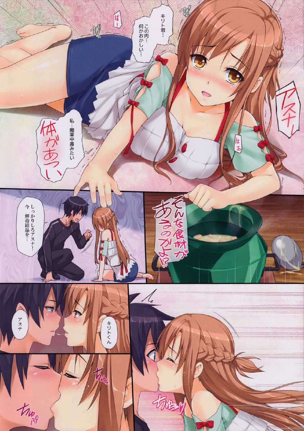 [Wata 120 Percent (Menyoujan)] Sex Again Onegai (Sword Art Online) - Page 3