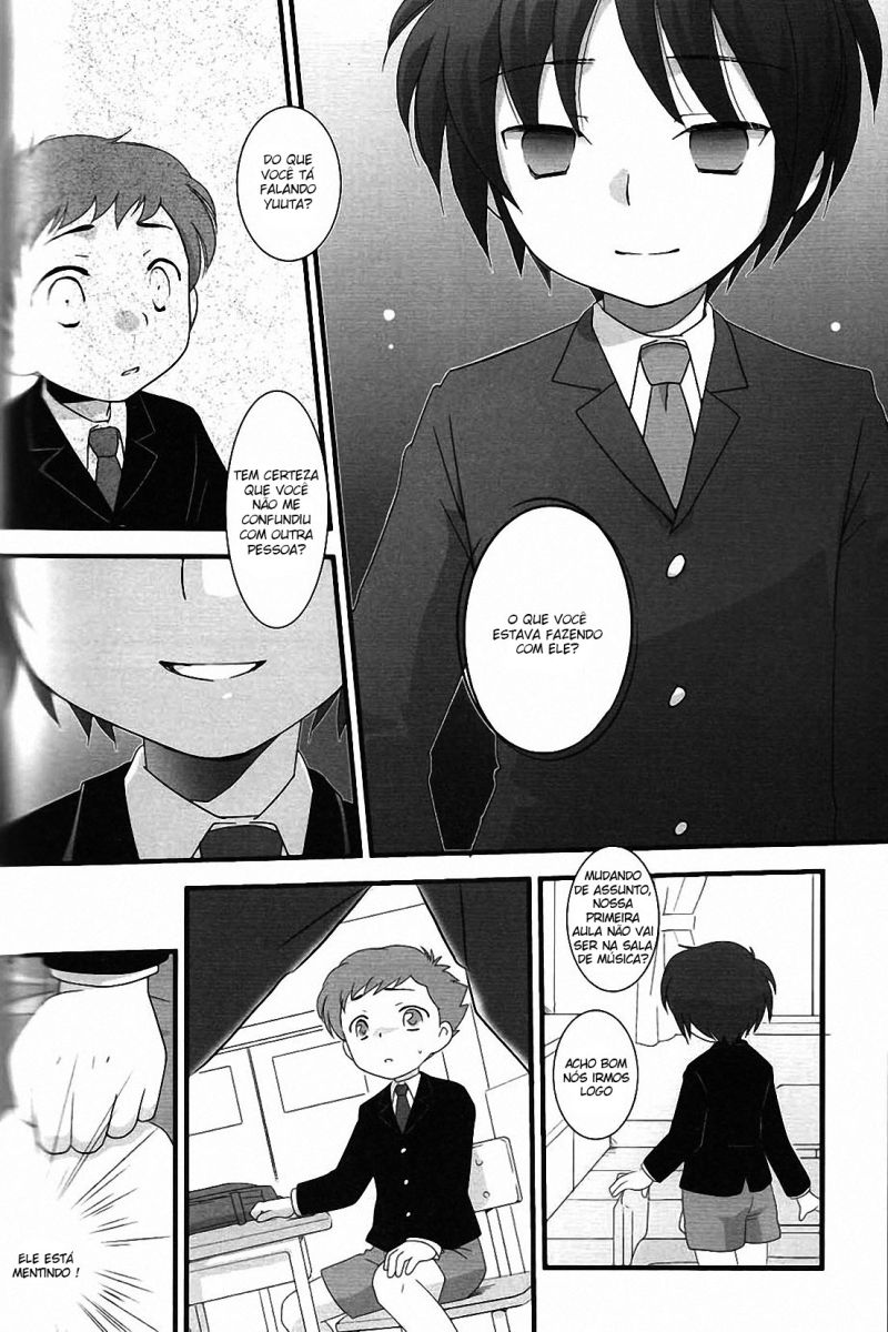 (Shota Scratch 7) [Ad-Hoc (Gonta Kahoru)] Kaerimichi Mawarimichi (Net Ghost PiPoPa) [Portuguese-BR] [XD-Yaoi] - Page 12