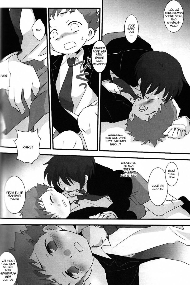 (Shota Scratch 7) [Ad-Hoc (Gonta Kahoru)] Kaerimichi Mawarimichi (Net Ghost PiPoPa) [Portuguese-BR] [XD-Yaoi] - Page 16