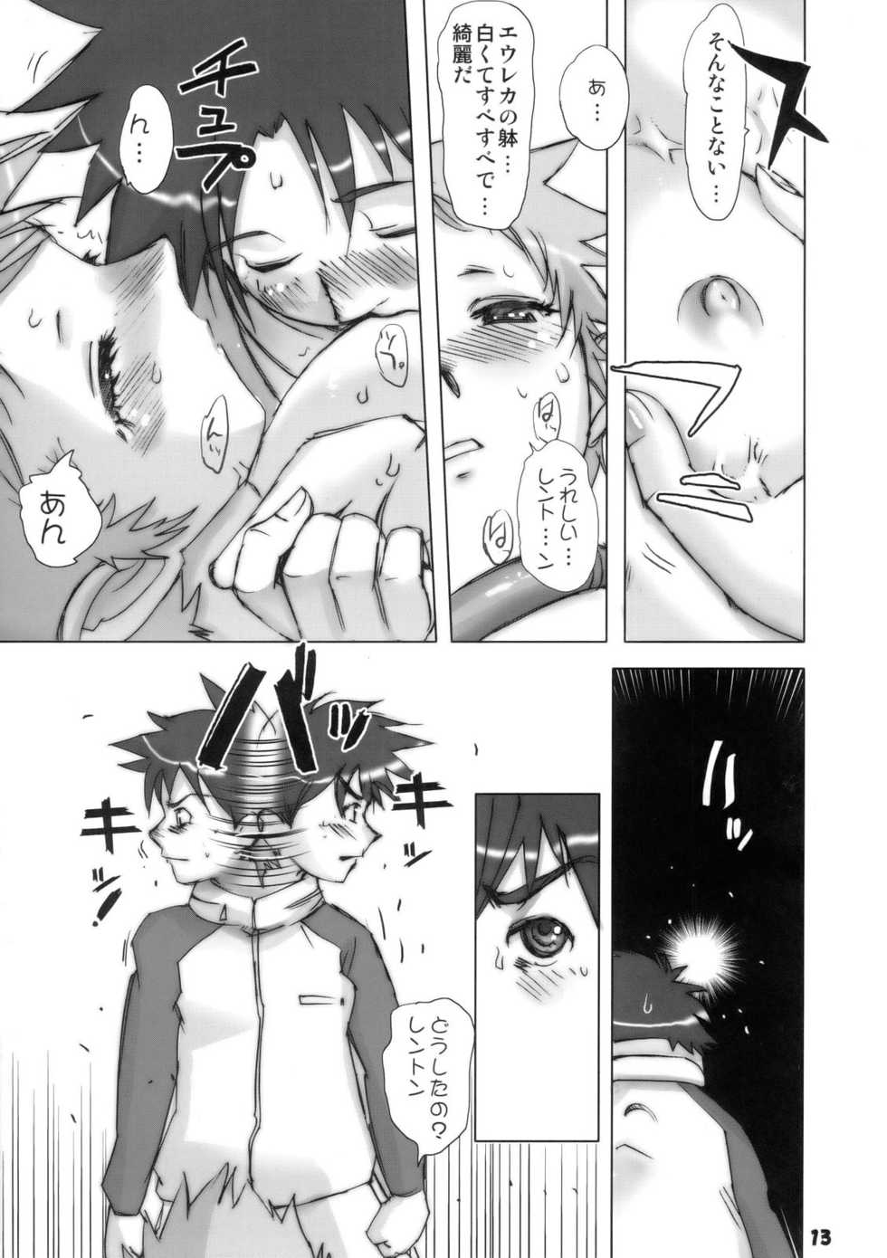 (C69) [Rikudoukan (Aoneko, INAZUMA, Rikudou Koushi)] Rikudou no Eureka (Eureka 7, Onegai My Melody, Futari wa Precure) - Page 12