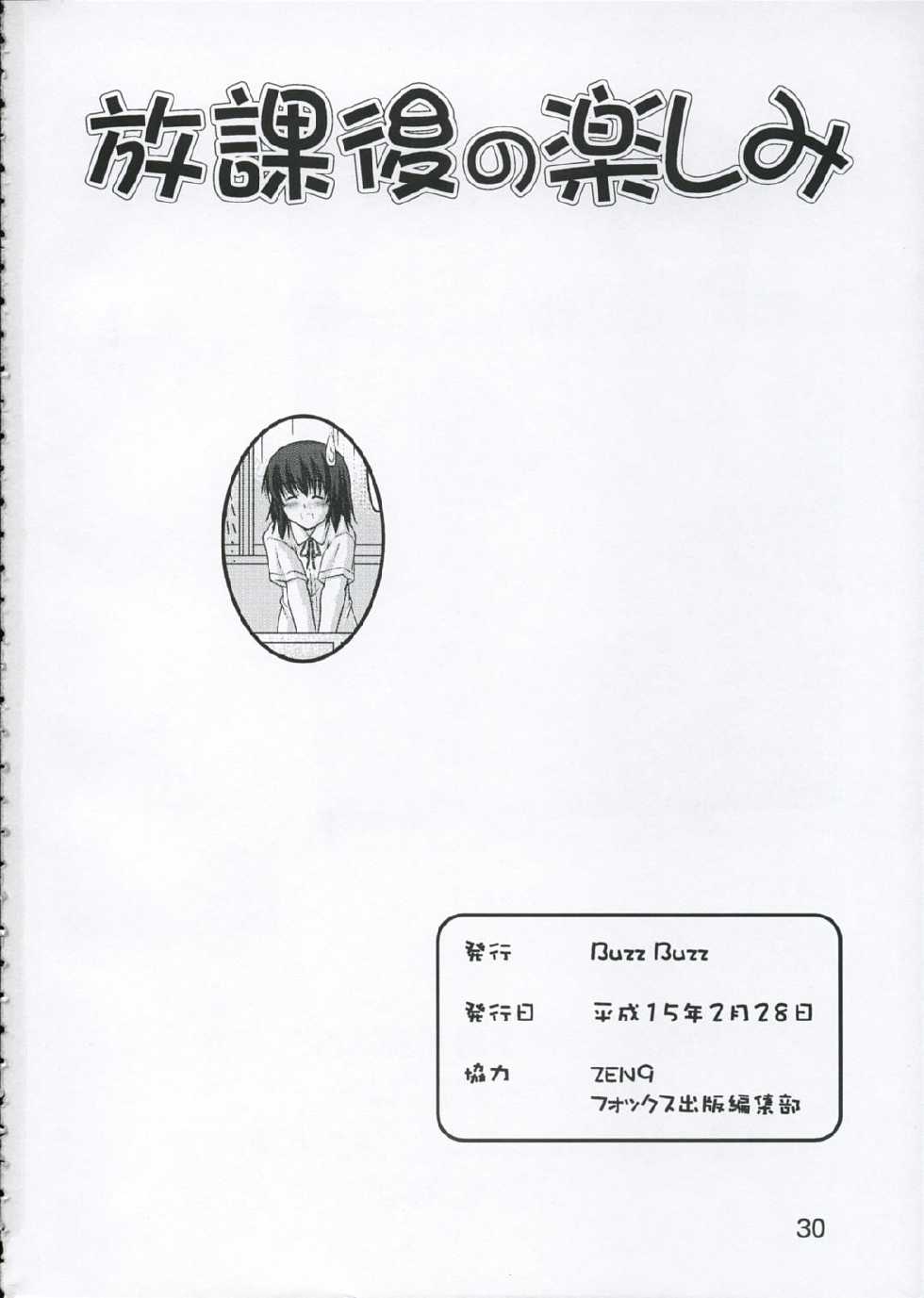 [Buzz Buzz (zen9)] Houkago no Tanoshimi - Page 29