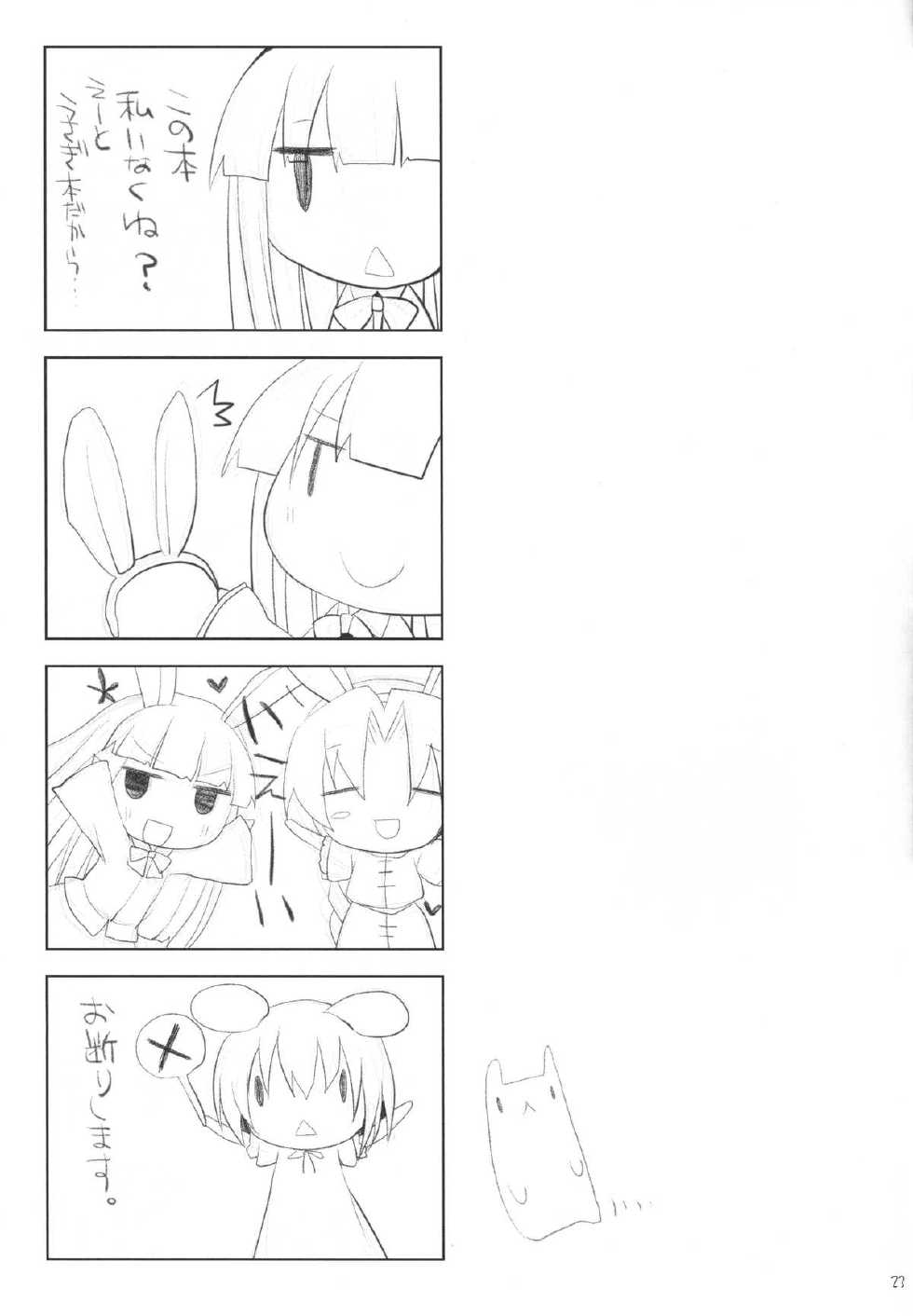 (Reitaisai 10) [TOYBOX, Kujira Logic (Kurikara, Kujiran)] Gensoukyou Chichi Zukan - Usagi (Touhou Project) - Page 22