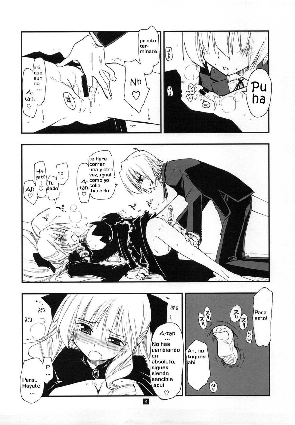 (C79) [Girigiri Nijiiro (Kamino Ryu-ya)] Shitsuji wa Tomodachi ga Sukunai Omakebon | A Butler Doesn't Have Many Friends - Bonus Book (Hayate no Gotoku!) [Spanish] - Page 4