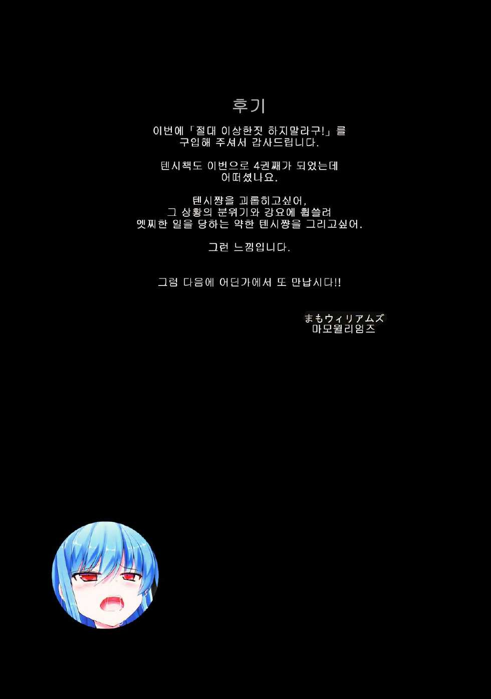 (Reitaisai 10) [Kazemichiya (Mamo Williams)] Zettai Hen na Koto Shinaideyo! | 절대 이상한짓하지말라구! (Touhou Project) [Korean] - Page 16