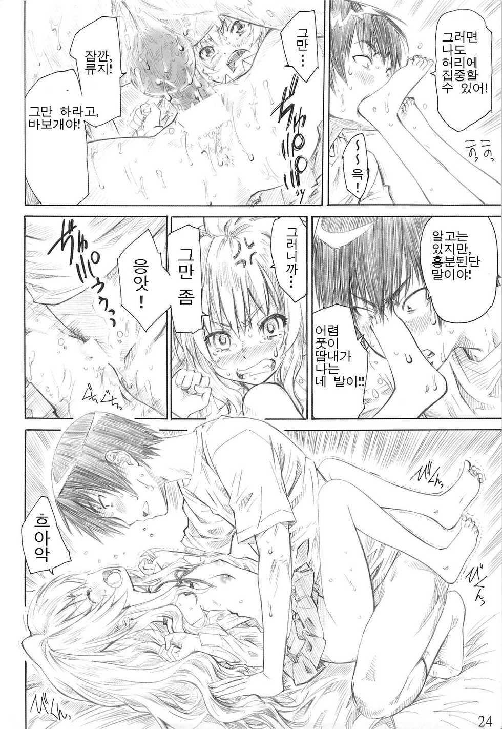 (C75) [MARUTA-DOJO (MARUTA)] Taiga no Chisana Ashi Fumaretai! (Toradora!) [Korean] - Page 23
