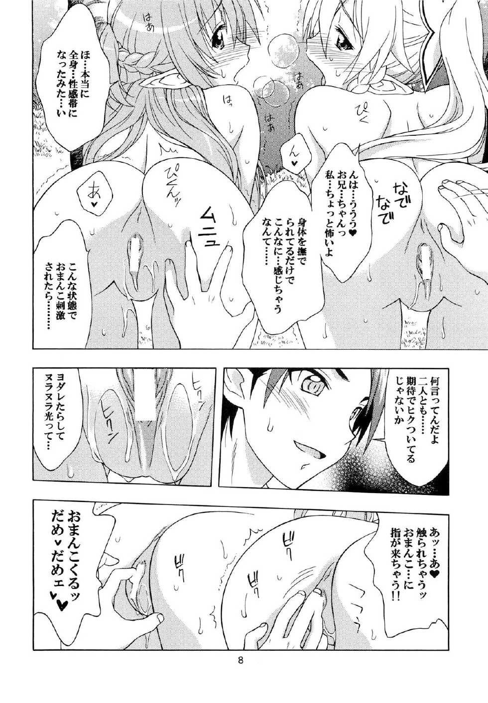 [Geiwamiwosukuu!! (Karura Syou)] Daraku no Utage (Sword Art Online) - Page 7