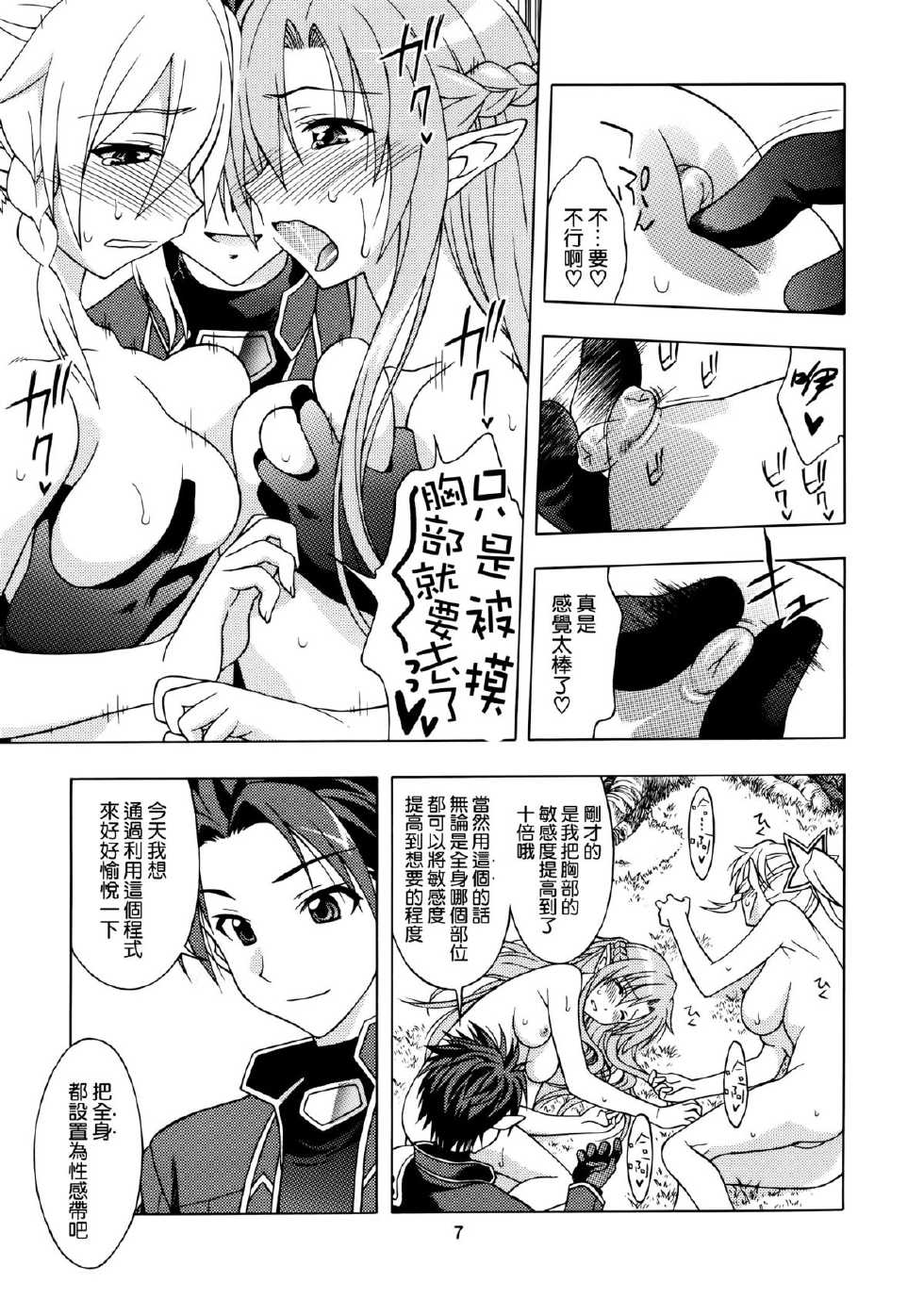 [Geiwamiwosukuu!! (Karura Syou)] Daraku no Utage (Sword Art Online) [Chinese] [空気系☆漢化] - Page 7