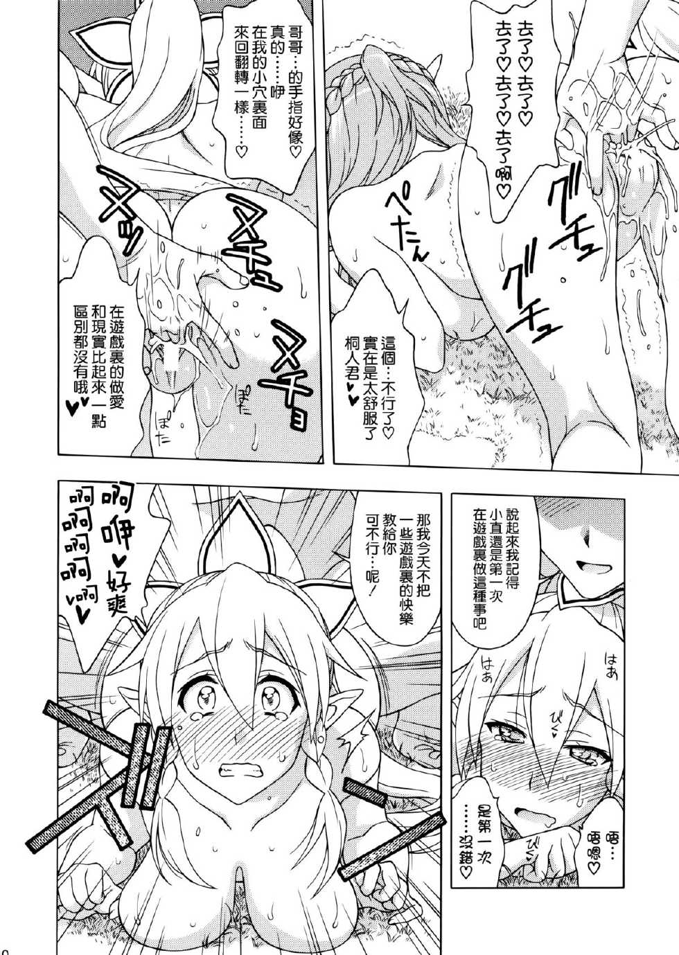 [Geiwamiwosukuu!! (Karura Syou)] Daraku no Utage (Sword Art Online) [Chinese] [空気系☆漢化] - Page 10