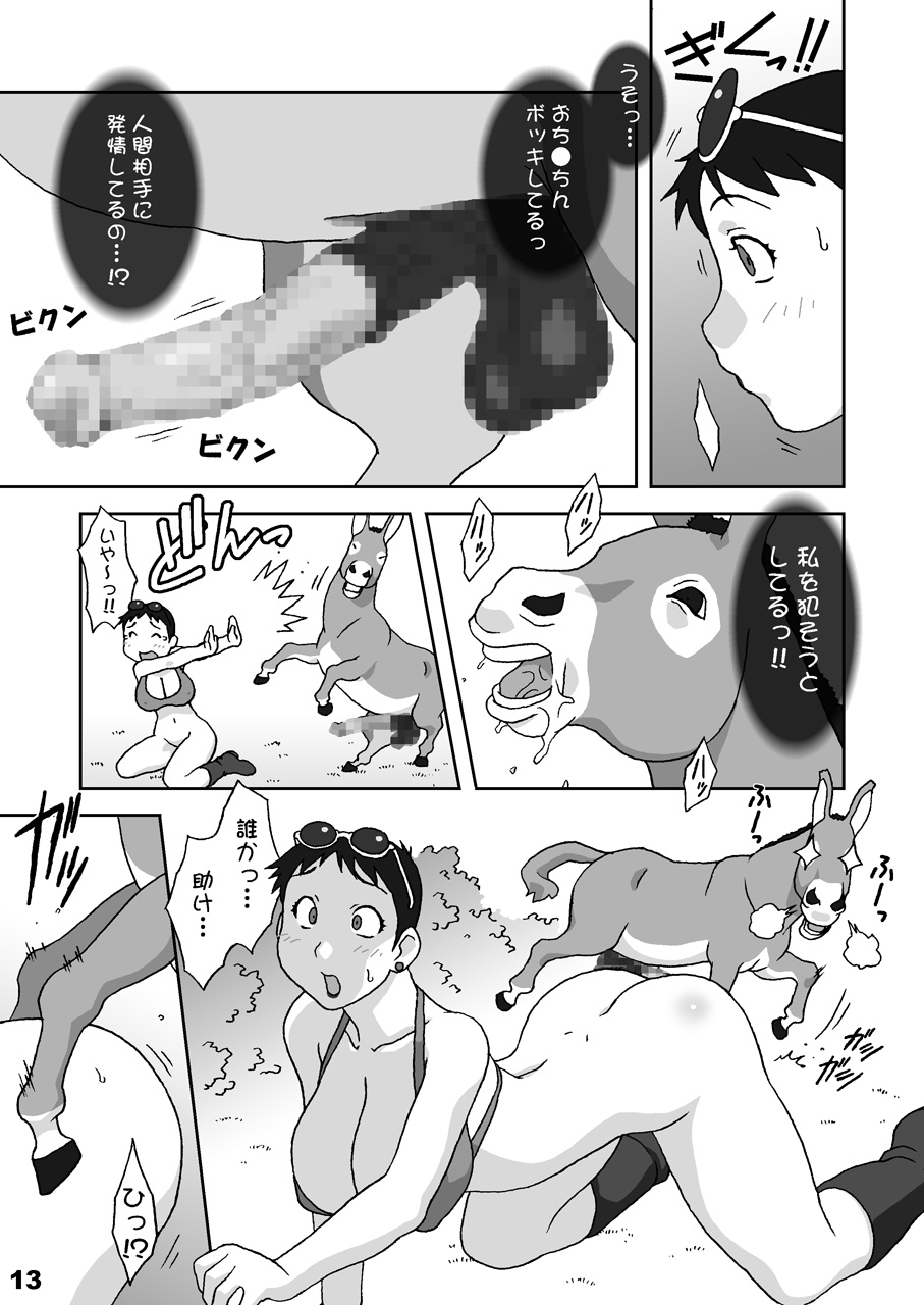 (C67) [Chichikemo (Hosaka Yuuichi)] Dokkiri Donkey - Page 13