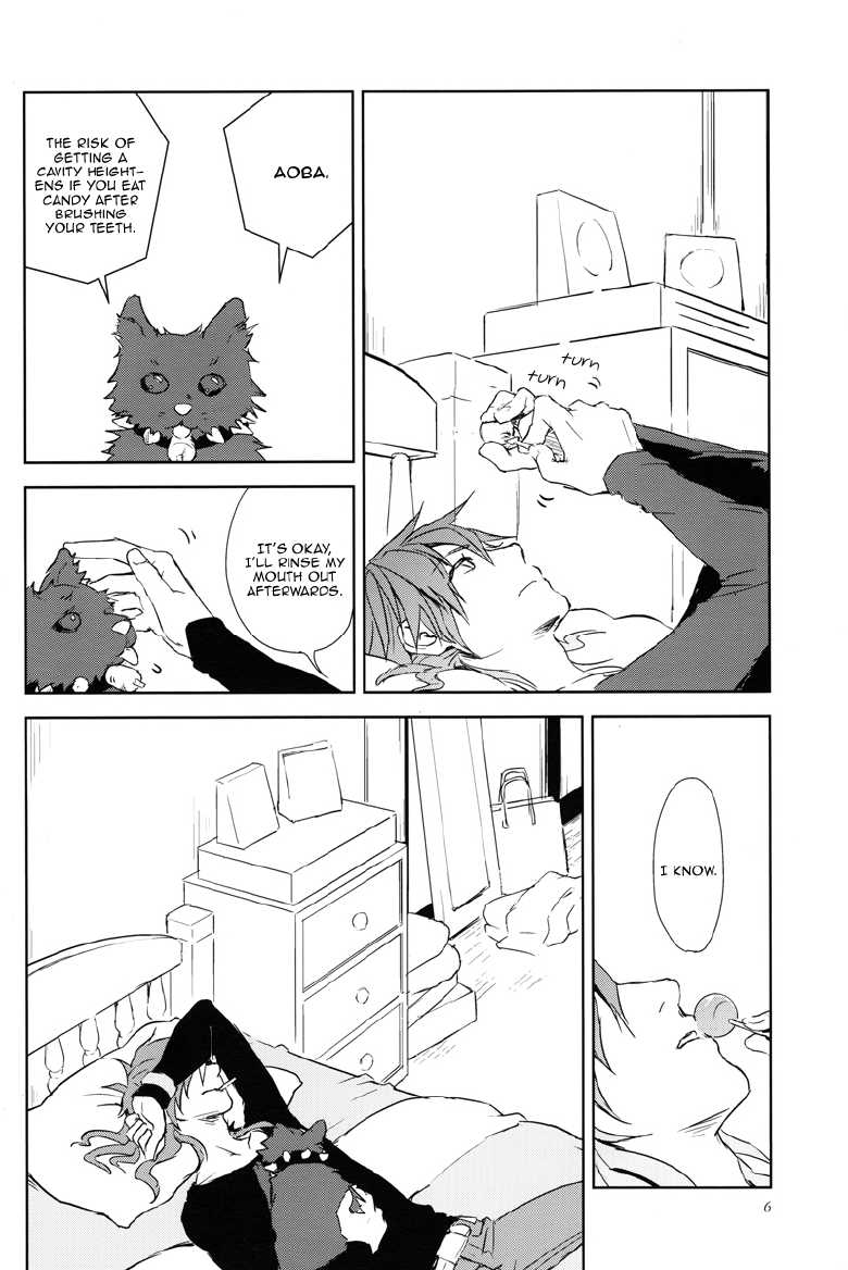 (CCOsaka91) [Harench-noon (Inao Maasa)] kiss, kiss, kiss and kiss (DRAMAtical Murder) [English] [Crazy Kouzu Scanlations] - Page 6