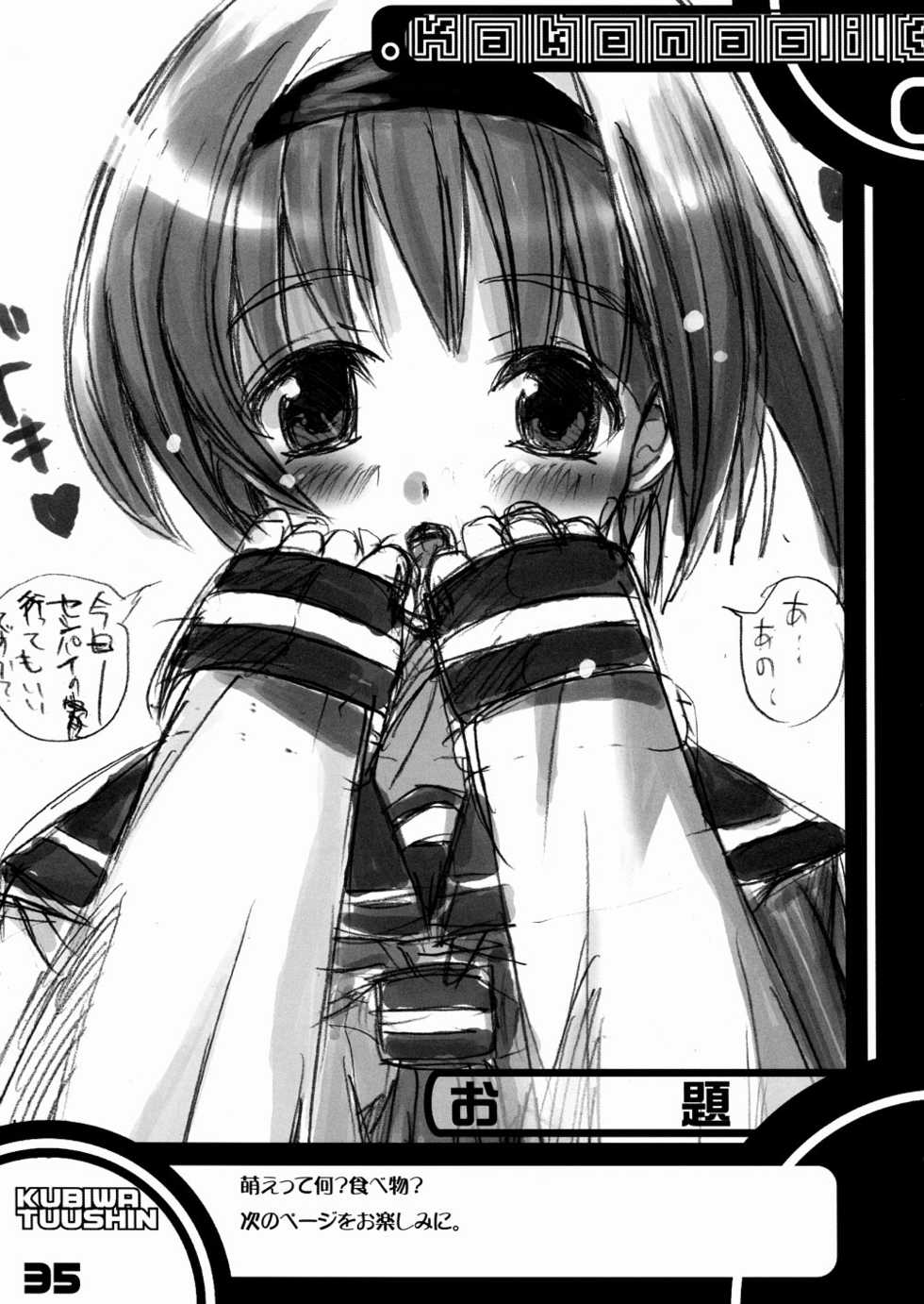 (C67) [SPT (Kakenasi, Kouguchi Moto)] Kubiwa Tsuushin Vol. 7 (Various) - Page 35