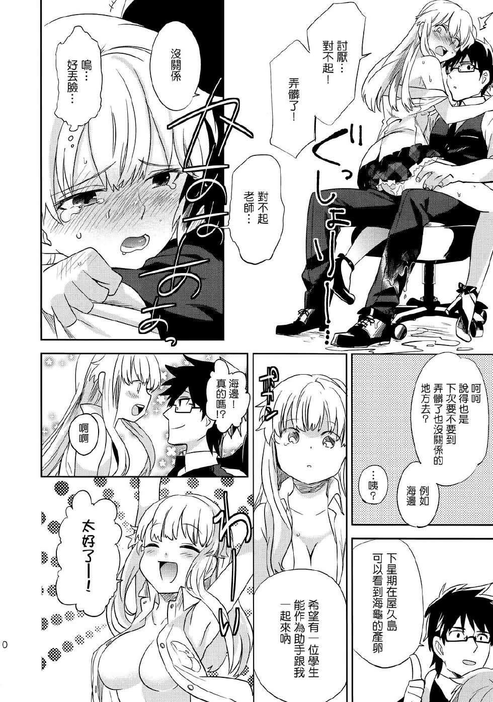 (COMITIA100) [goo-paaa (Ocha)] oasis siesta -Umigame Hen- [Chinese] [Genesis漢化] - Page 9