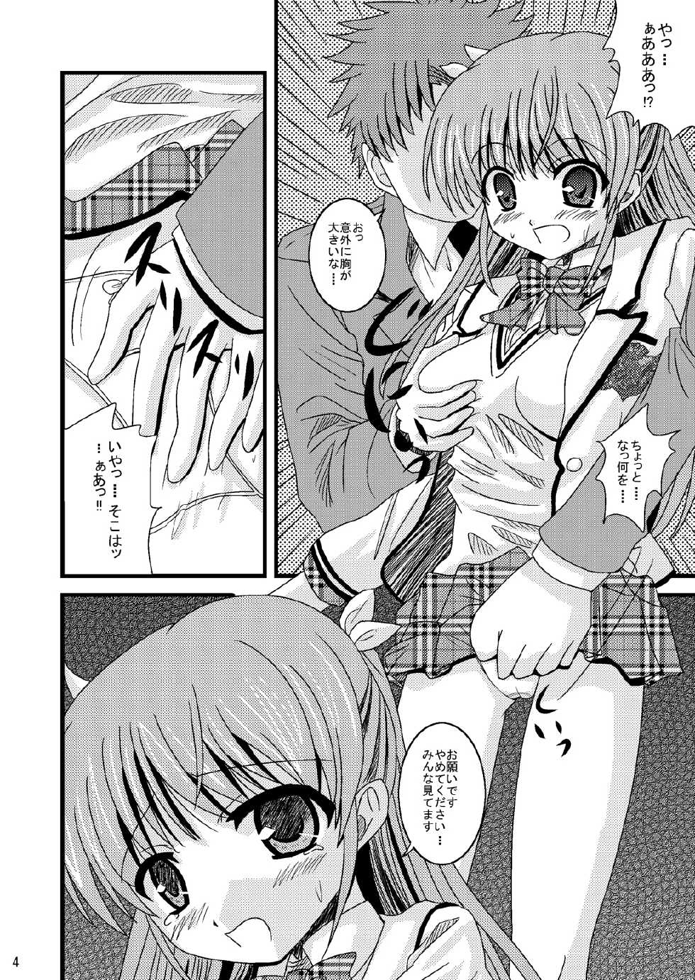 [Ajinori (Satou Kimiatsu)] Roden Chikan Rape Shira* Tsugumi (Daitoshokan no Hitsujikai) [Digital] - Page 4