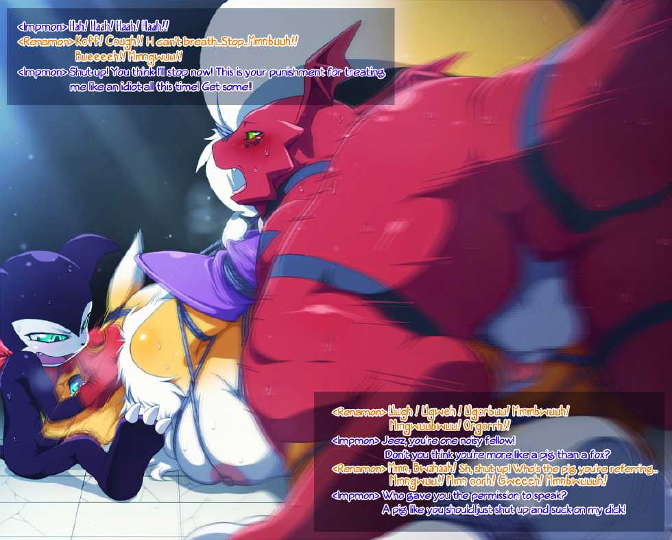 [68] Renamon o Impmon to Guilmon ga Ryoujoku Shichau Ohanashi | The Tale of Renamon, Ravaged by Impmon and Guilmon (Digimon) [English] [クロカギ] - Page 10