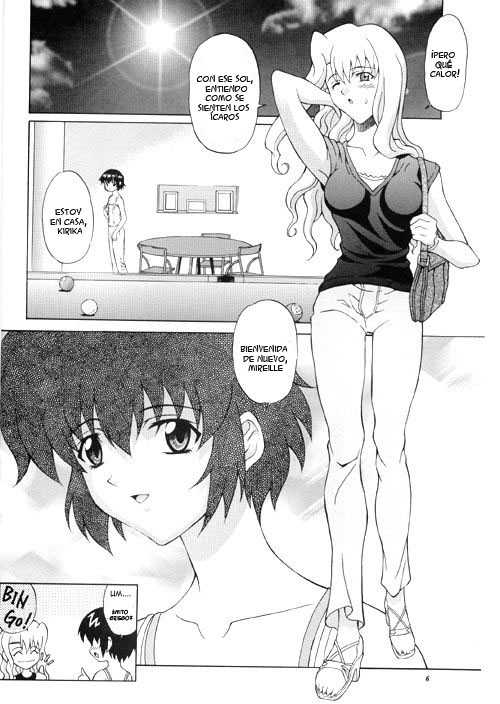 (C63) [GUST (Harukaze Soyogu)] Kuroneko-tachi no Kyuujitsu ~A Peaceful Day~ | Las vacadones de la gata negra ~Un dia apacide~ (Noir) [Spanish] [MWF] - Page 5