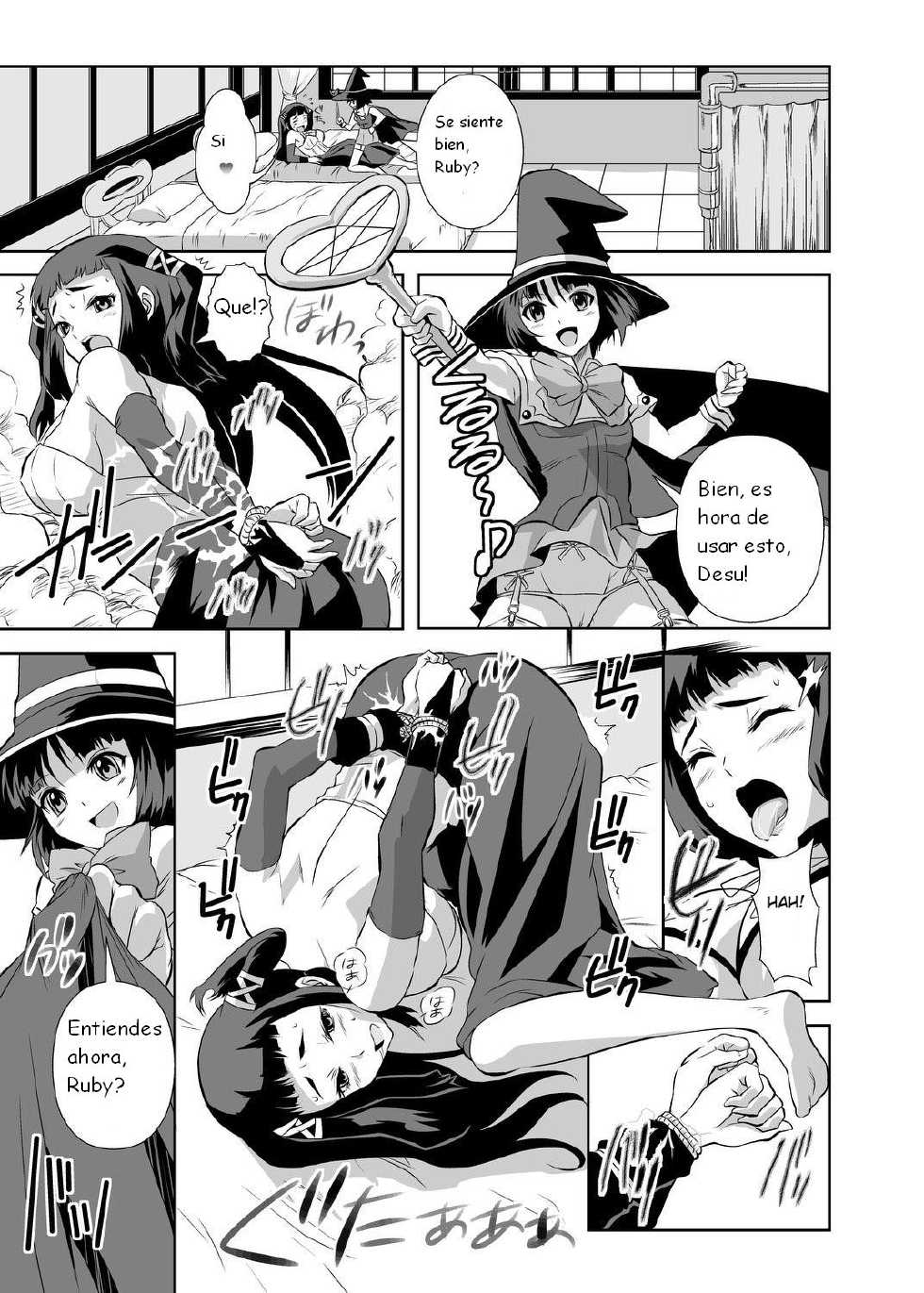 (C74) [Kamoro-SA-Z (Migiyori, Oobanburumai)] Kapu Kapucchuu to Vampire (Rosario + Vampire) [Spanish] [Kurotao] - Page 9