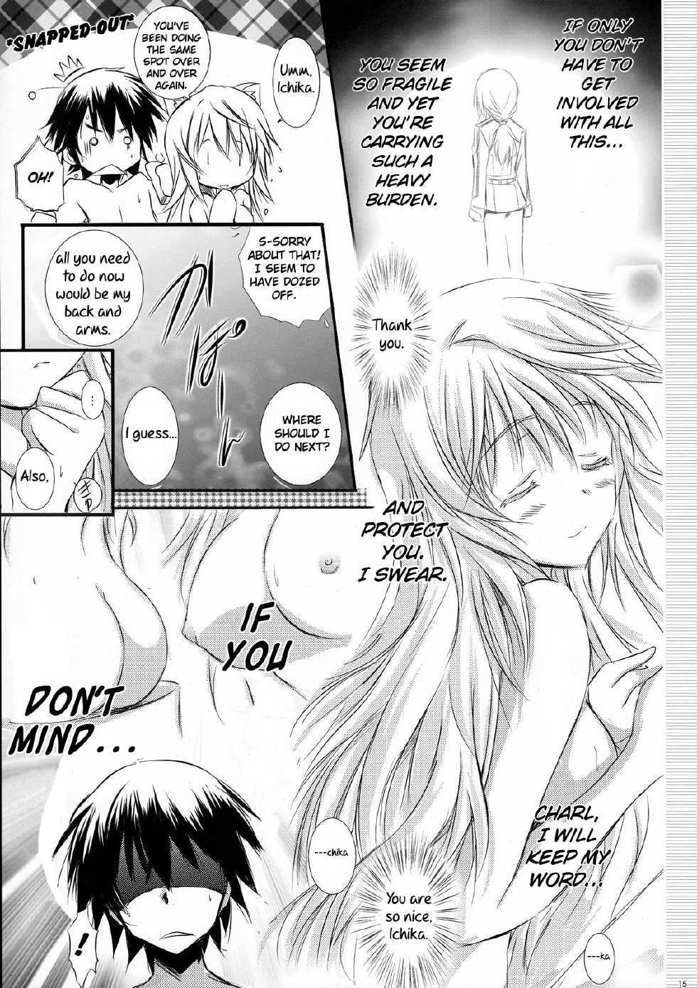 (COMIC1☆5) [SONIC WINTER (Tsukishima Kai)] Kimi wa Boku no Takaramono | You're My Treasure (IS <Infinite Stratos>) [English] (Rapid Switch) - Page 14