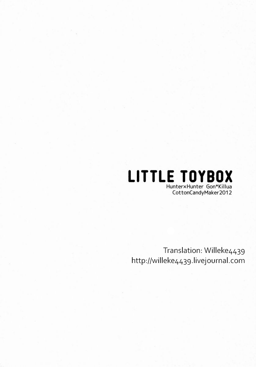 (C83) [Watagashi Maker (Tomiko)] LITTLE TOYBOX (Hunter x Hunter) [English] [Willeke4439] - Page 2