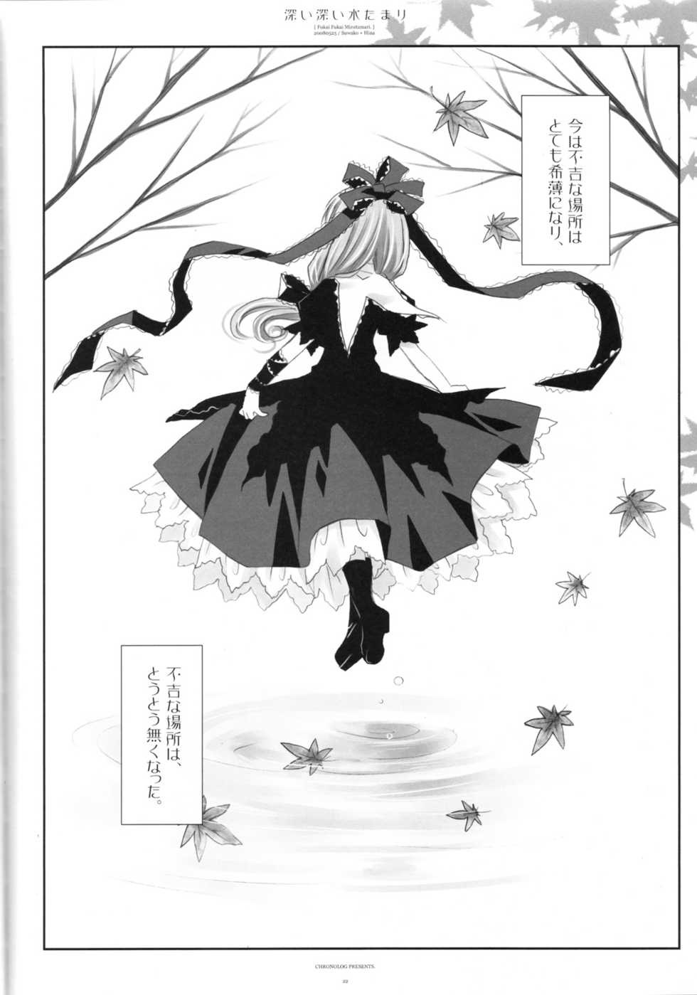 (Reitaisai 5) [CHRONOLOG (Sakurazawa Izumi)] Fukai Fukai Mizutamari. (Touhou Project) - Page 22
