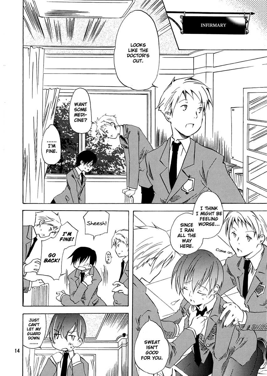 (SC32) [Ichinichi Sanjou (Jinguu Kozueo)] Host-bu no Ohime-sama wa Warui Mahou Tsukai ni Damasareru | The Host Club Princess is Tricked by an Evil Sorcerer. (Ouran High School Host Club) [English] [Boroi Heya] - Page 13
