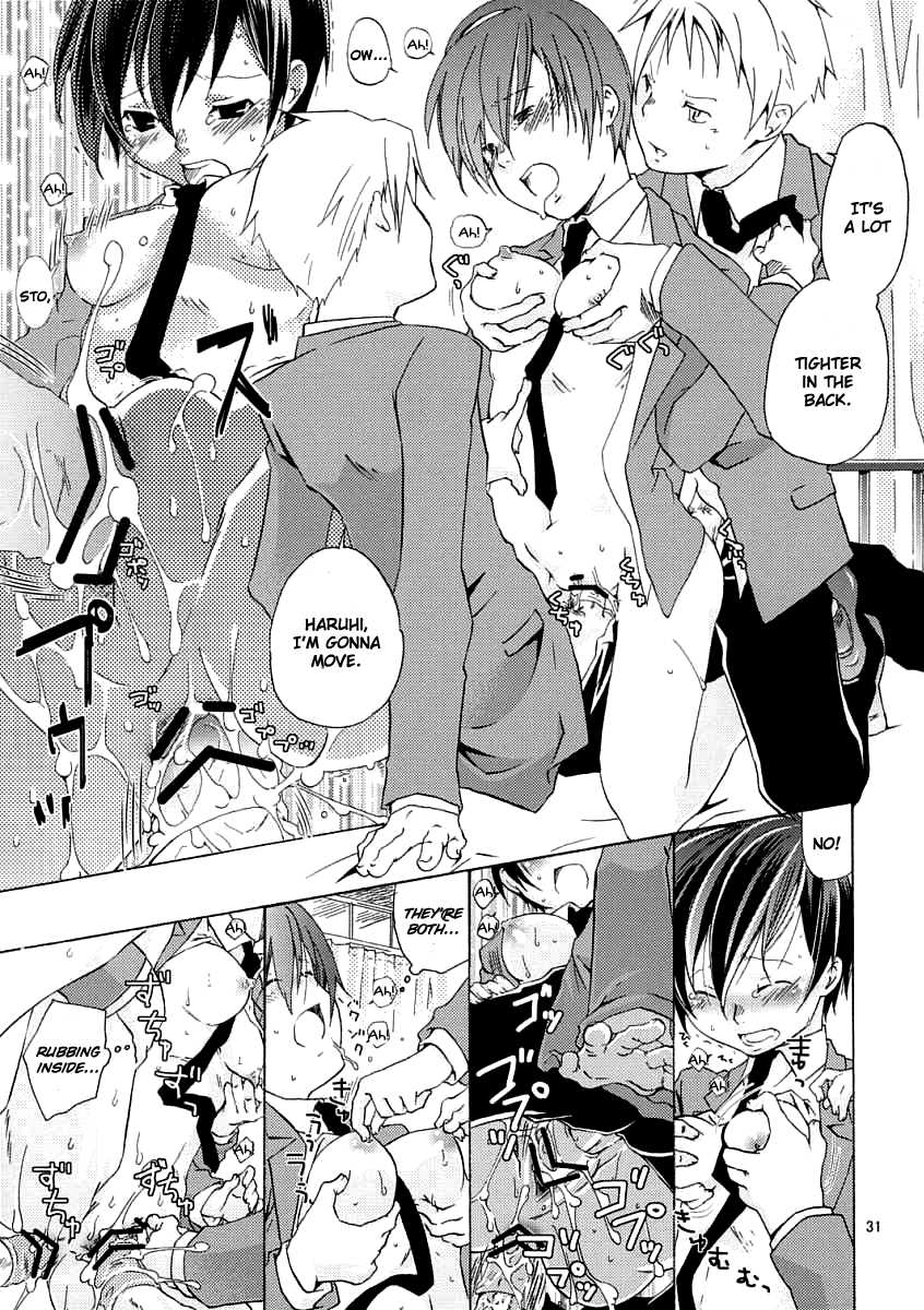 (SC32) [Ichinichi Sanjou (Jinguu Kozueo)] Host-bu no Ohime-sama wa Warui Mahou Tsukai ni Damasareru | The Host Club Princess is Tricked by an Evil Sorcerer. (Ouran High School Host Club) [English] [Boroi Heya] - Page 30
