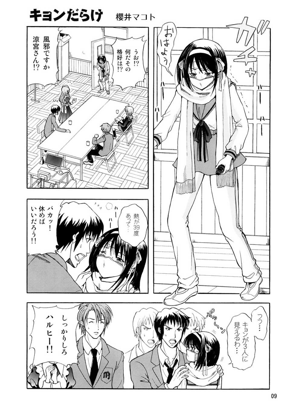 (SC39) [H-project (Various)] Ai o Awasete SOS Dan!! 2 (Suzumiya Haruhi no Yuuutsu) - Page 8