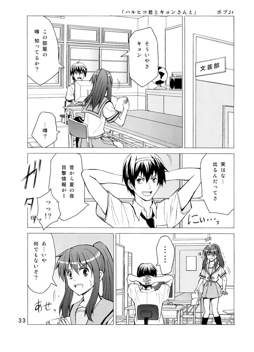 (C74) [H-project (Various)] Ai o Awasete SOS Dan!! 3 (Suzumiya Haruhi no Yuuutsu) - Page 32