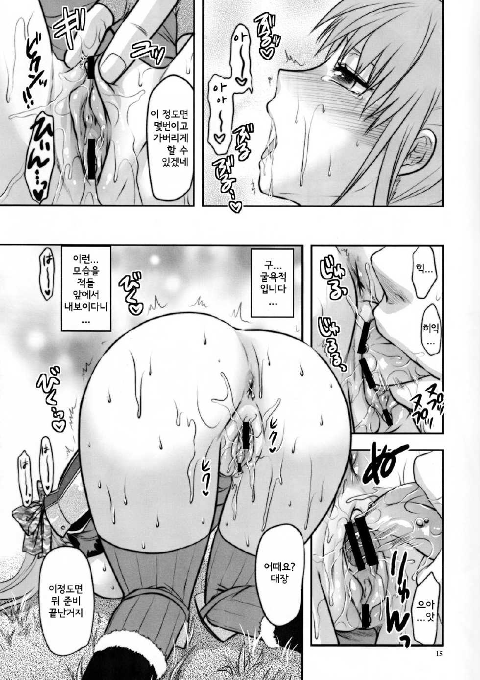 (C77) [Lv.X+ (Yuzuki N Dash)] Senjou no Tsundere Buntaichou | 전장의 츤데레 분대장 (Valkyria Chronicles) [Korean] [Team HA-NU] - Page 16