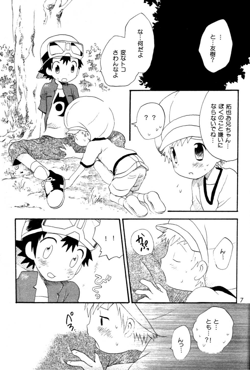 [Kuruguru DNA (Hoshiai Hilo)] Seishun 18 Kin Kippu (Digimon Frontier) - Page 6