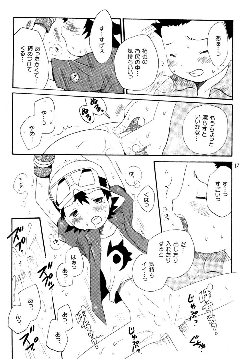 [Kuruguru DNA (Hoshiai Hilo)] Seishun 18 Kin Kippu (Digimon Frontier) - Page 16