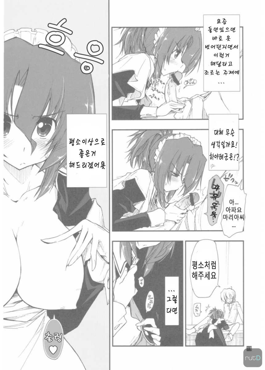 (C79) [Girigiri Nijiiro (Kamino Ryu-ya)] Shitsuji wa Tomodachi ga Sukunai + Omakebon (Hayate no Gotoku!) [Korean] [ru:tD] - Page 13