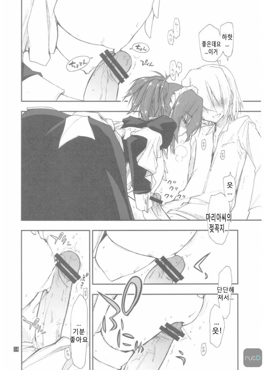 (C79) [Girigiri Nijiiro (Kamino Ryu-ya)] Shitsuji wa Tomodachi ga Sukunai + Omakebon (Hayate no Gotoku!) [Korean] [ru:tD] - Page 14