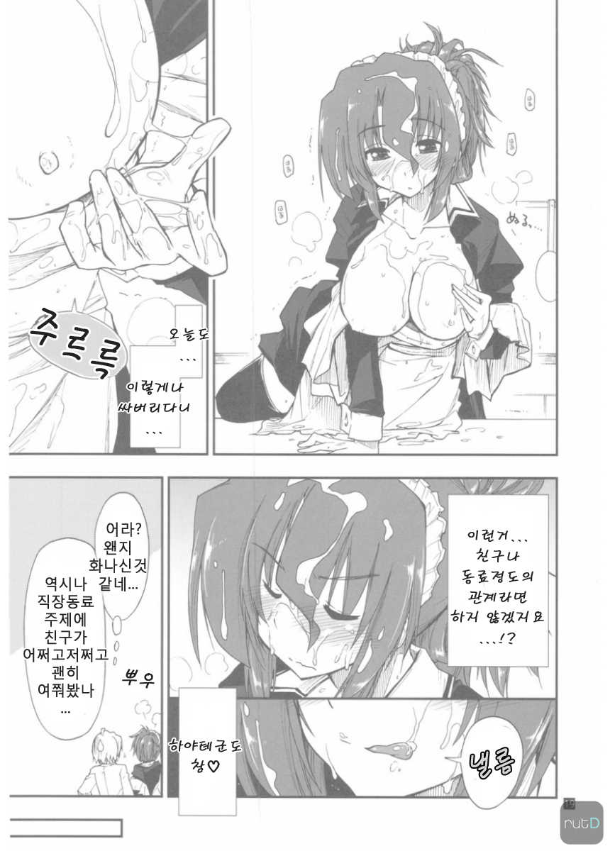 (C79) [Girigiri Nijiiro (Kamino Ryu-ya)] Shitsuji wa Tomodachi ga Sukunai + Omakebon (Hayate no Gotoku!) [Korean] [ru:tD] - Page 19