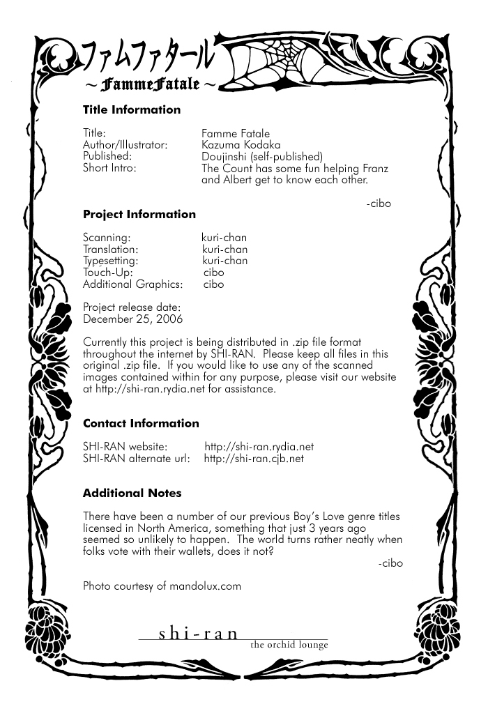 (C68) [K2 Company (Kodaka Kazuma)] Famme Fatale (Gankutsuou) [English] [Shi-ran] - Page 30