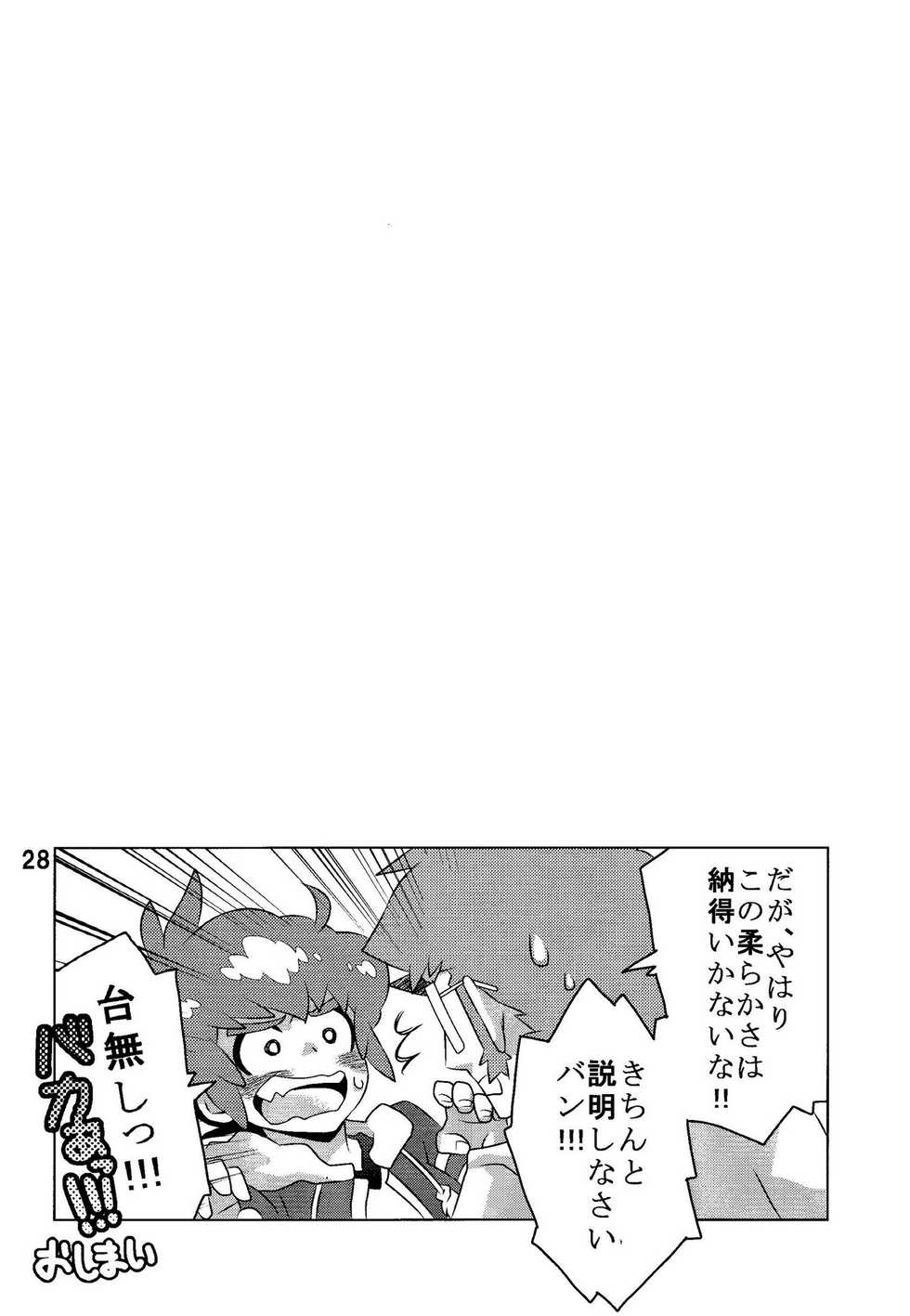 (Miraikei Function 4) [M2-HERO (Kagemusha)] Kibou no Hikari (Danball Senki W) - Page 28