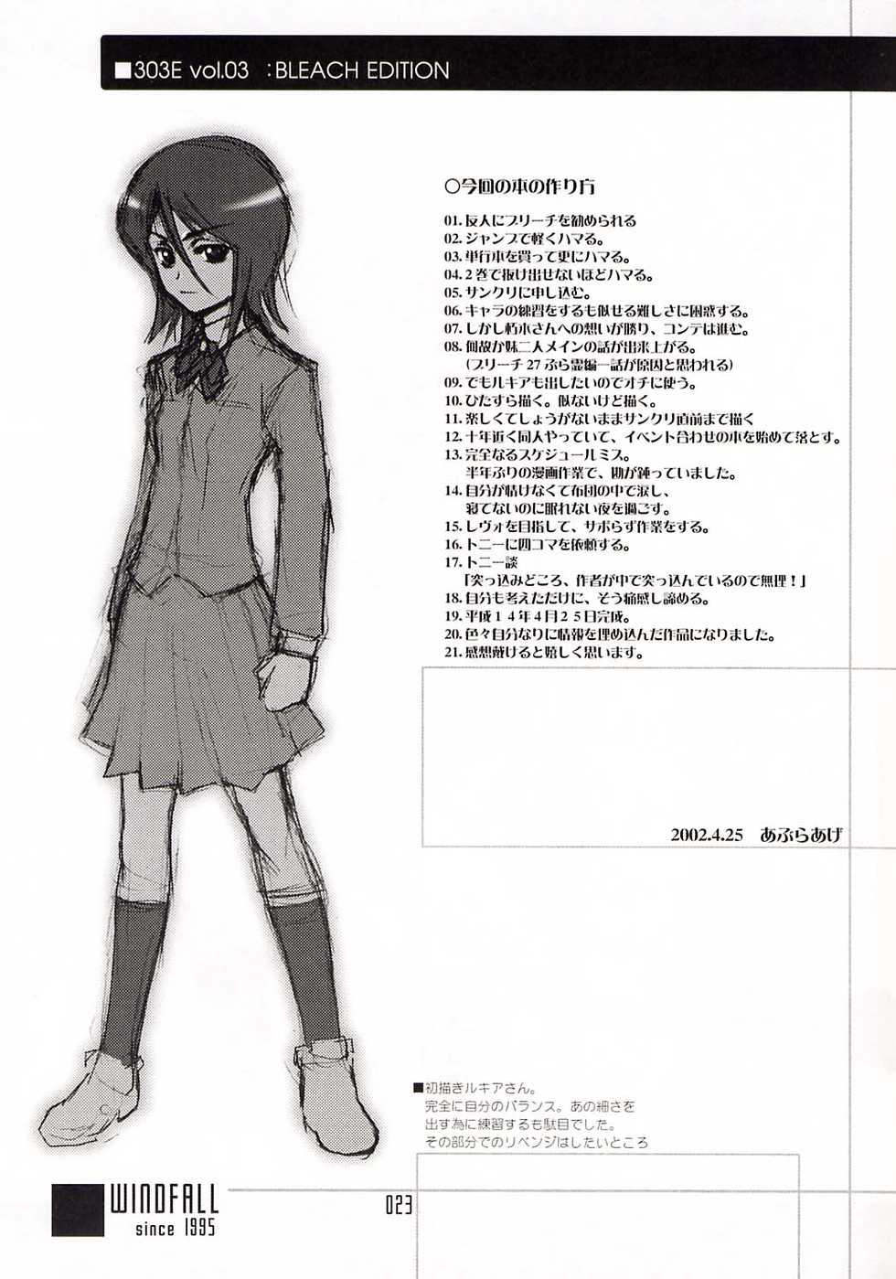 [WINDFALL (Aburaage)] 303e Vol.03: Bleach Edition - Bleach: Uncertain Sister (Bleach) - Page 22