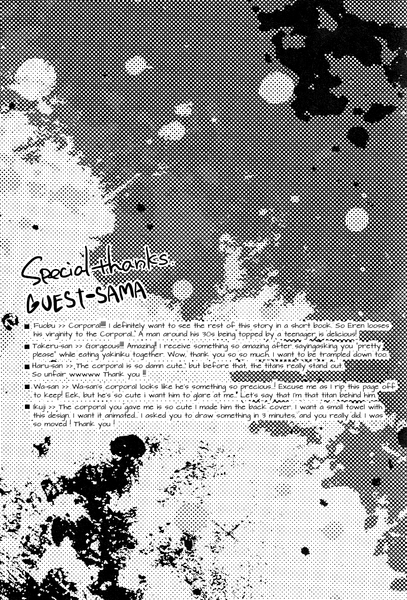 (SUPER22) [MICROMACRO (Yamada Sakurako)] Go Down On My Knees! (Shingeki no Kyojin) [English] [Yuuki Megane Scans] - Page 22