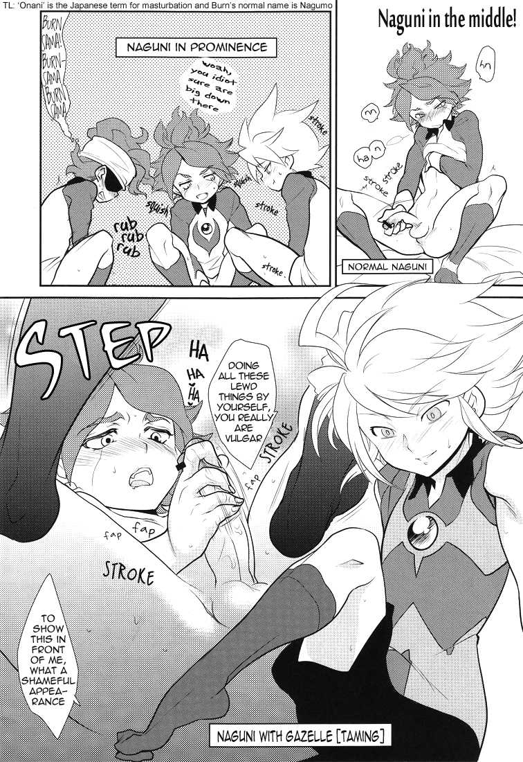 [Gokudou Daigensui (Kayama Noriaki)] Burn no Ohana Kyouseijufun Saseyouse! (Inazuma 11) [English] - Page 15