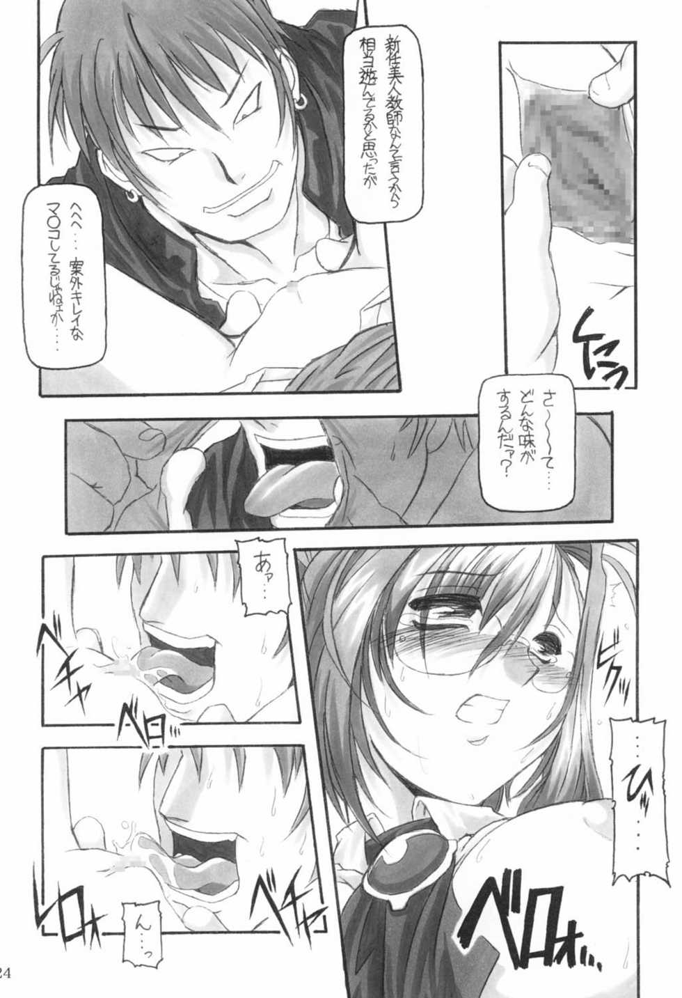 (CR31) [NNZ Dan (Great Magami)] Sanbiki ga Yaru!! (Onegai Teacher) - Page 23