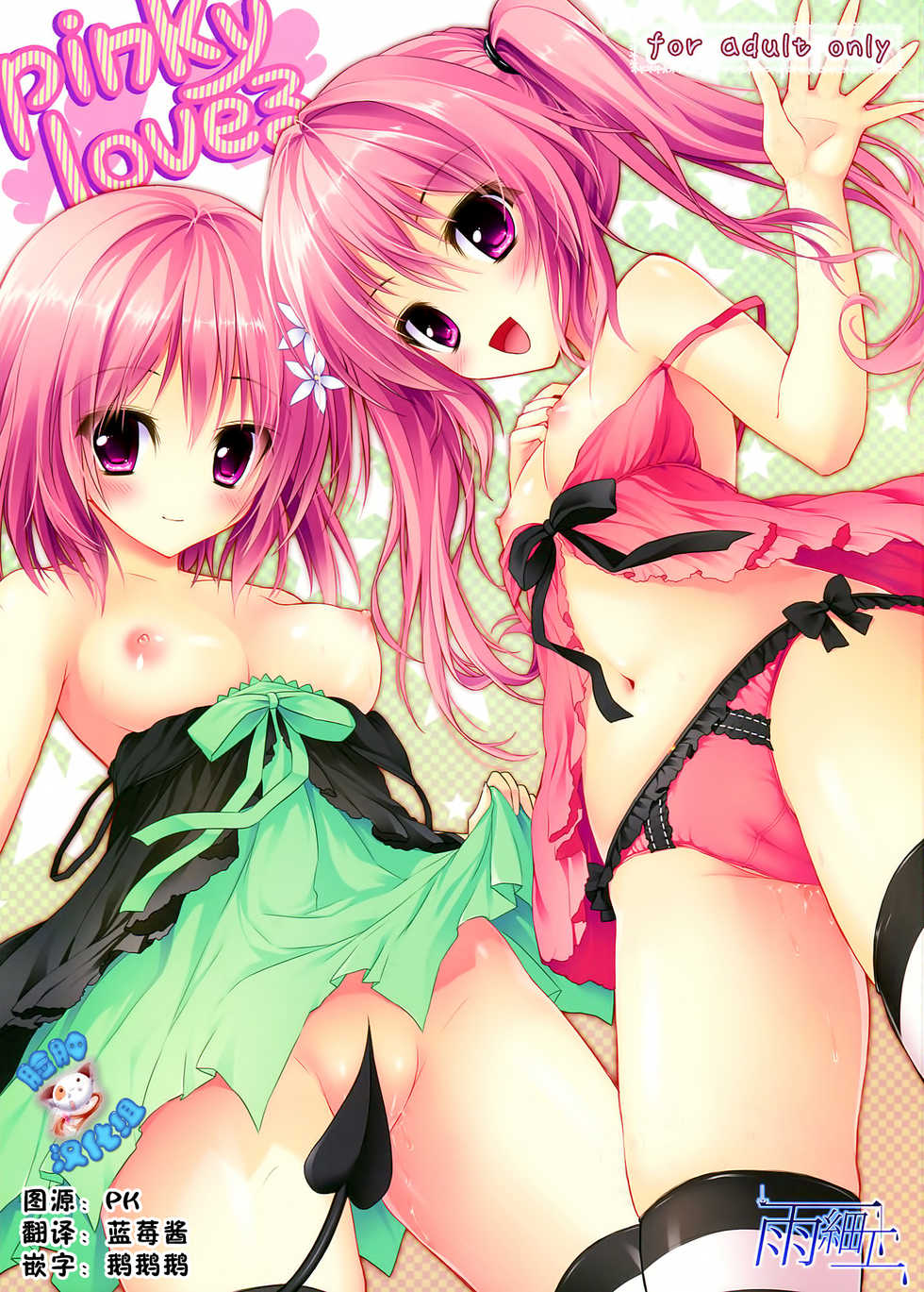 (SC58) [Amezaiku (Shiramori Yuse)] pinky love-ru (To LOVE-Ru Darkness) [Chinese] [脸肿汉化组] - Page 1