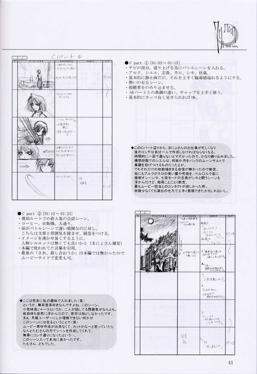 [Ambivalence (Kira)] 7th moon ～ Making Booklet ～ (Tsukihime) - Page 40