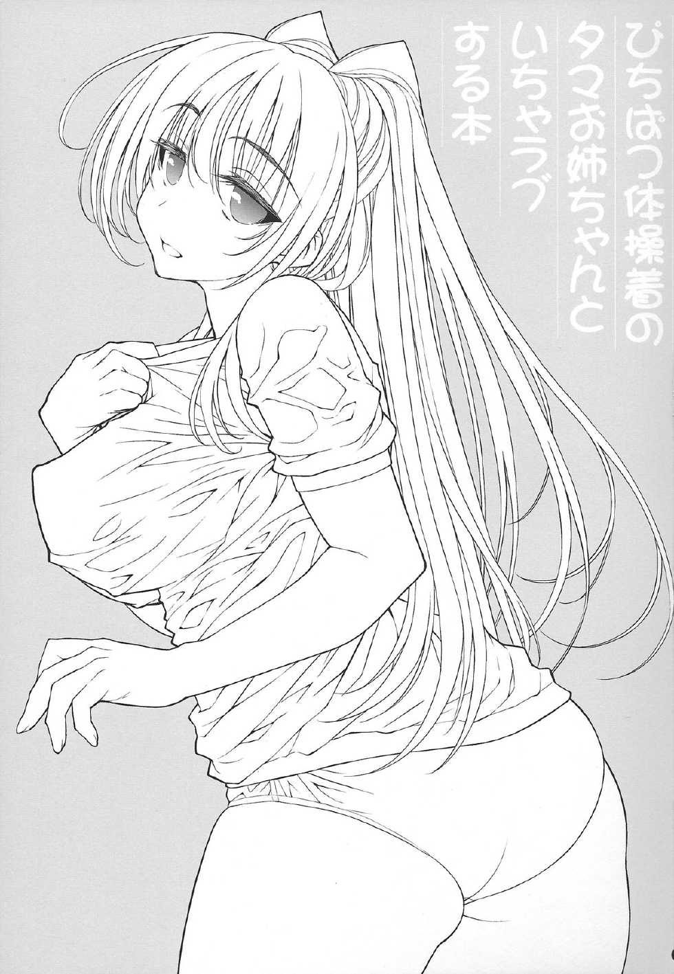 (C84) [Yamaguchi Print (Tamaki Yayoi)] Pichipatsu Taisougi no Tama Oneechan to Icha Love Suru Hon (ToHeart2) - Page 2